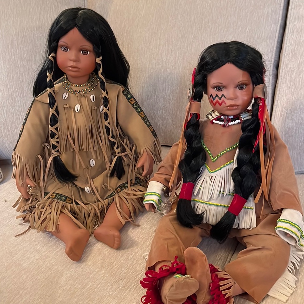 Timeless LIMITED EDITION Ceramic Indian Dolls.